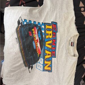 Tultex Ernie Irvan Racing Car T-Shirt - Gray, Blue, Red